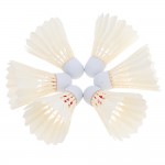 Badminton Shuttlecocks Type E Top Grade Goose Feather Shuttlecocks for International Tournament Best Durable Best 12pcs L435