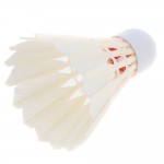 Badminton Shuttlecocks Type E Top Grade Goose Feather Shuttlecocks for International Tournament Best Durable Best 12pcs L435