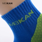 Badminton Sports Colorful Socks MEIKAN Brand Cotton Solid Terry Cycling Compression Socks Nylon Stretch Ball Game Tennis Socks