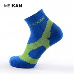 Badminton Sports Colorful Socks MEIKAN Brand Cotton Solid Terry Cycling Compression Socks Nylon Stretch Ball Game Tennis Socks