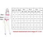 Beach Womens Strappy Bikinis Set Women Halter Push Up Bikini S-XL Vintage Printed Brazilian Swimwear Bathing suits Swimsuit E775