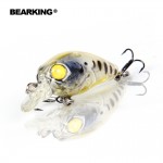 Beaeking 5pcs/lot  fishing lures, assorted colors,  crank  35mm&3.5g   dive 1m professional hot models free shipping