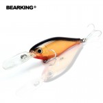 Bearking 5pcs/.lot hot good fishing lures minnow,quality professional shad.  8cm/14g,depth2-4m crankbait popper shad