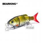 Bearking Hot model 5pcs/lot fishing lure Swimbait jointed 80mm 10g hard bait fish fresh water lure minnow free shipping