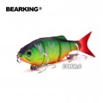 Bearking Hot model 5pcs/lot fishing lure Swimbait jointed 80mm 10g hard bait fish fresh water lure minnow free shipping