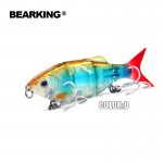 Bearking Hot model 5pcs/lot fishing lure Swimbait jointed 80mm 10g hard bait fish fresh water lure minnow free shipping