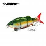 Bearking Hot model 5pcs/lot fishing lure Swimbait jointed 80mm 10g hard bait fish fresh water lure minnow free shipping