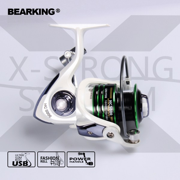 Bearking Ninja series 2017 New Mela Super Light Weight  Body Max Drag 7KG Carp Fishing Reel Spinning Reel Free Shipping