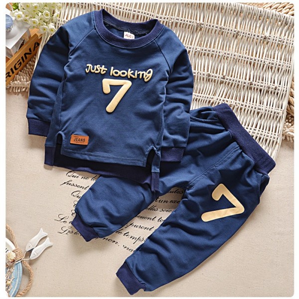 BibiCola spring baby boy tracksuit long sleeve top pants 2pcs sport suit set children clothing set infant fashion casual set 