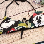 Bikini 2017 New Women Sexy Cartoon Swimwear Beachwear Bikini Set Push-Up Padded Swimsuit Maillot De Bain Bathing Suit BJ318