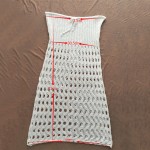 Bikini 2017 Sexy Wrapped Chest Hollow Knitted Mesh Blouse White Bikini Swimsuit Sunscreen Beach Skirt Brazilian khaki Bikini