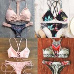 Bikinis 2017 Retro Sexy Female Swimwear Women Push up Swimsuit Brazilian Bikini Halter Top Bikini Set Beach Bathing Suit Swim