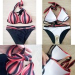 Bikinis Women 2017 Push Up Sexy Swimwear Plus size Swimsuit Diamond Bandage Brazilian Chiffon brand Biquini Female Monokini