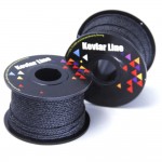 Black Braided Fishing Line 8 Strands 100ft 500lbs UV Resistance Kevlar Kite Line For Outdoor Working Survival Cord Rope