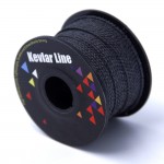 Black Braided Fishing Line 8 Strands 100ft 500lbs UV Resistance Kevlar Kite Line For Outdoor Working Survival Cord Rope