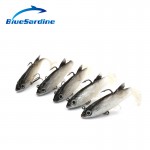 BlueSardine 10PCS 14G 8.6CM Soft Lures Bait Fishing Lures Plastic Isca Artificial Soft Lures Fishing Tackle Fish