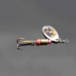 BlueSardine 10PCS Spinner Bait Metal Spoon Lure Hard Spinner Lures Fishing Tackle Spinnerbait 