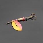 BlueSardine 10PCS Spinner Bait Metal Spoon Lure Hard Spinner Lures Fishing Tackle Spinnerbait 