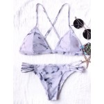 Brazilian Bikini Set Vintage White Printing Bikinis Swimsuit Padding Push Up Senxy Bandage Bathing Suit 2 Piece NK36