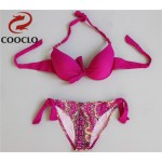 COOCLO 2016 women hot bikini, push up swimwear explosion models bandeau biquini vintage  brand name women bikini set  swimsuit