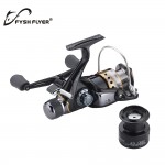 Carp Spinning Fishing Reels, Left/Right Handle Metal Spool, 9+1BB, Stainless steel Shaft, Rear Drag Wheel, 1 Spare Plastic Spool