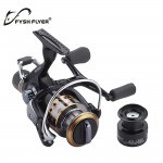 Carp Spinning Fishing Reels, Left/Right Handle Metal Spool, 9+1BB, Stainless steel Shaft, Rear Drag Wheel, 1 Spare Plastic Spool