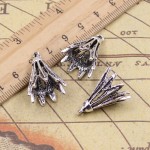 Charms badminton shuttlecock 10pcs 24*16mm Tibetan Silver Plated Pendants Antique Jewelry Making DIY Handmade Craft