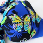 Cooclo Big Size Bikinis Set Russia Style Women Swimsuits Butterfly Print Push Up Plus Size Sexy Bikini Women Vintage Swimwear