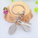 Cool Key Chains Keychain Keyfob Keyring Creative 3D Model Badminton Bat