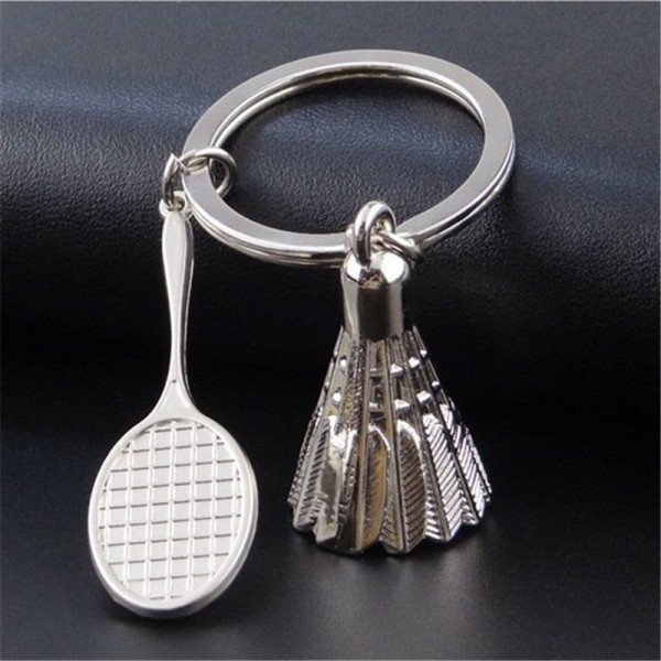 Cool Key Chains Keychain Keyfob Keyring Creative 3D Model Badminton Bat