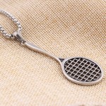 Couple lover's Fitness Sport Pendant Necklace With Badminton & Battledore Charm Pendant Finess Jewelry For Female Or Male 