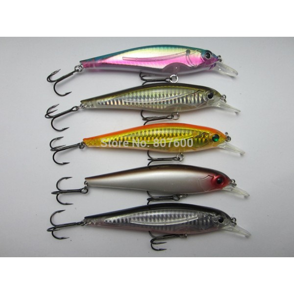 Crazy Fish - 1x Freshwater Mid Dive Floating Crankbait Minnow Pike Bass Trout Lure 115mm/22g