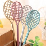 Creative 20pcs/lot Cute Badminton Racket Shape Gel Pen Office Supplies Stationery Roller Ball Pen Stationery School Supplies