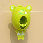 Creative Cartoon Automatic Toothpaste Dispenser Wall Mount Stand Bathroom Sets