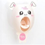 Creative Cartoon Automatic Toothpaste Dispenser Wall Mount Stand Bathroom Sets