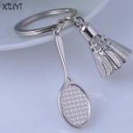 Creative Gifts Of Jewelry, Fashion Metal Key Ring Badminton, Nice Key Chain Holders Retail & Wholesale