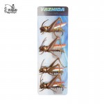 Cricket Dry Fly Fishing Flies Set 4PCS kit Flies Tying Material Lure Fishing Tackle Bait For pike carp trout 