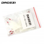 DAGEZI 10 pcs/lot carp fishing accessories pendant bloodstreams feather fishing lure fishing equipment fishing tackle box