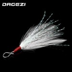 DAGEZI 10 pcs/lot carp fishing accessories pendant bloodstreams feather fishing lure fishing equipment fishing tackle box