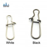 DAGEZI 100 pcs/lot 11size fishing gear accessories Connector copper swivel Stainless steel swivels black/white fishing tackle