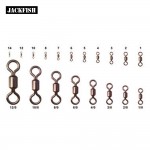 DAGEZI 100pcs/lot American Swivel Ring 8 fishing gear professional fishing tackle accessories Connector copper swivel