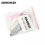 DAGEZI 18g Metal Sequins Fishing Lure Spoon Lure with Feather Noise Paillette Hard Baits Treble Hook Pesca Fishing Tackle