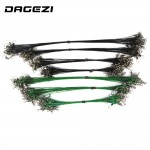 DAGEZI 30PCS/lot Fishing Line Steel Wire Leader fishing tackle box fishing gear accessories Connector copper swivel 