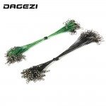 DAGEZI 30PCS/lot Fishing Line Steel Wire Leader fishing tackle box fishing gear accessories Connector copper swivel 