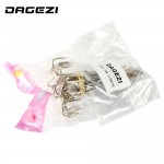 DAGEZI 5pcs/lot 5# 6# 8# Fishing Hook High Carbon Steel Treble Hooks Fishing Tackle big Fishing Equipment  