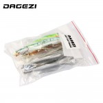 DAGEZI 6pcs/lot 14CM/11G Minnow Fishing lure Laser paint lures swimbait wobbler pesca artificial hard bait  fishing tackle 