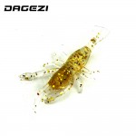 DAGEZI Artificial Lure 5pcs/lot 8cm/3.6g  Fishing Shrimp Swimbaits  Soft Lure Fly Fishing Bait Fishing Lure Pesca