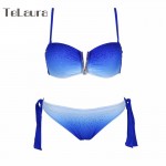 Diamond Ladies Bikini 2017 Swimwear Women Sexy Swimsuit Push Up Beachwear Girls Strap Bikini Set Crystal Biquini Bathing Suit