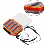 Double Side Waterproof Plastic Foam Fly Fishing Lure Bait Hook Storage Case Box