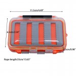 Double Side Waterproof Plastic Foam Fly Fishing Lure Bait Hook Storage Case Box